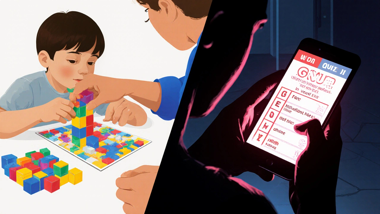 Kontrast mezi skutečným psychologickým testem a falešnými online kvízy.